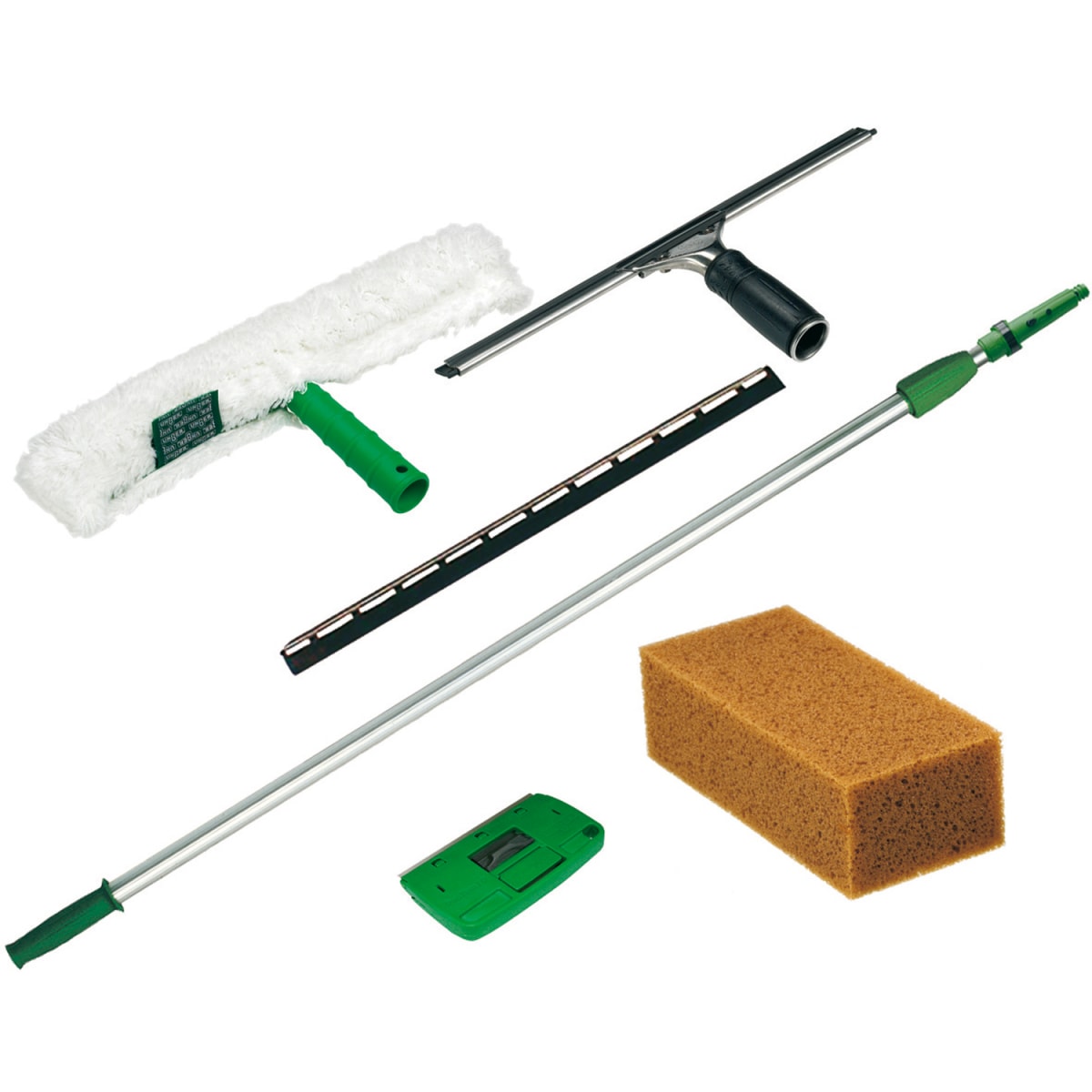 Rubber Window Cleaning Squeegee & Floor, Countertop Scraper, Glass