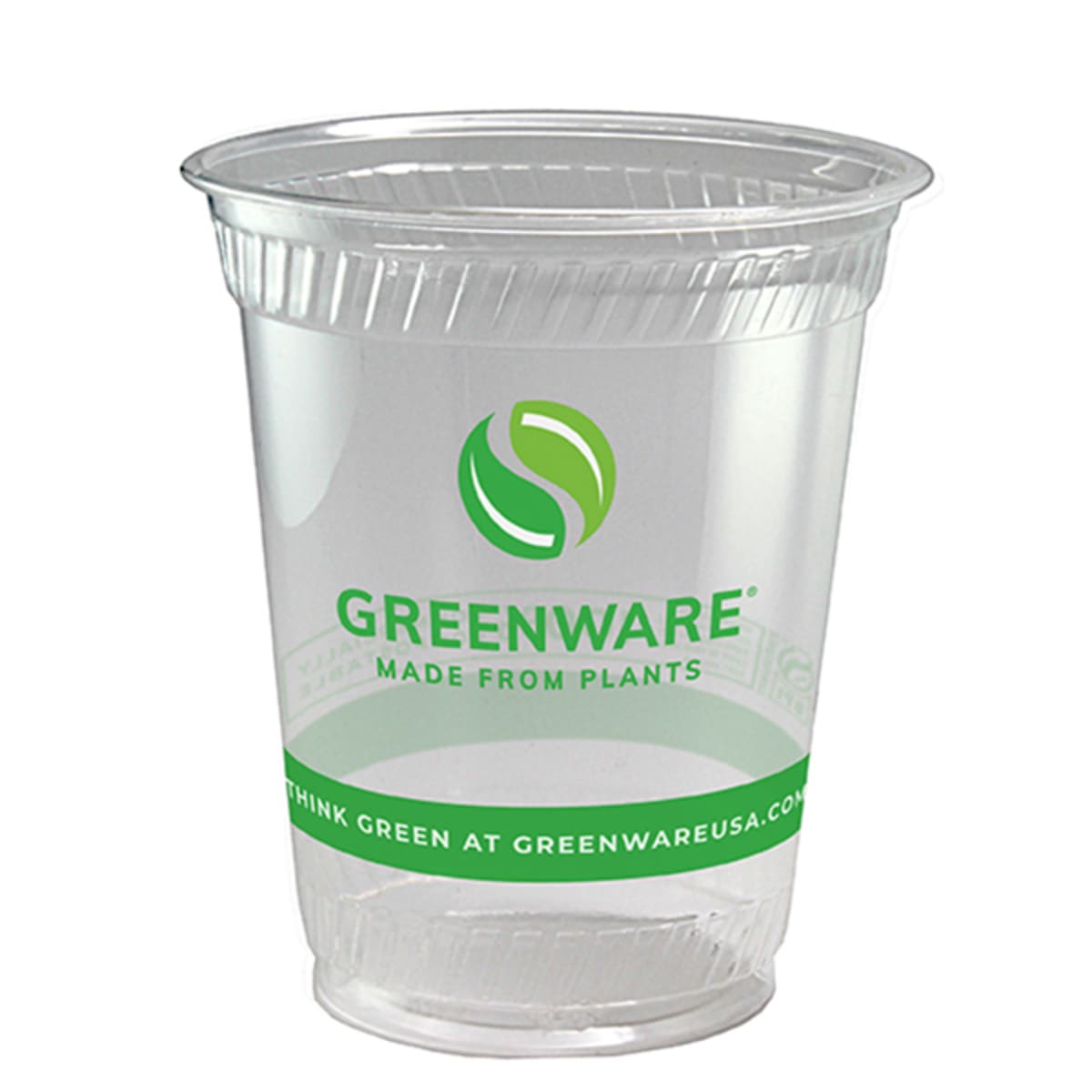 Fabri-Kal GS6-4S Greenware 16.7 oz. Shallow 4-Compartment Clear