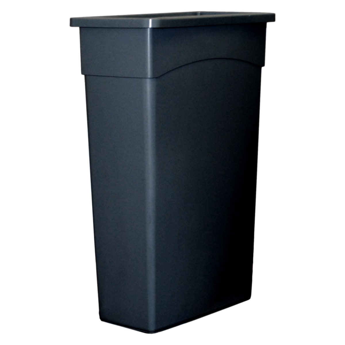 Continental 23 Gallon Beige Wall Hugger Trash Can