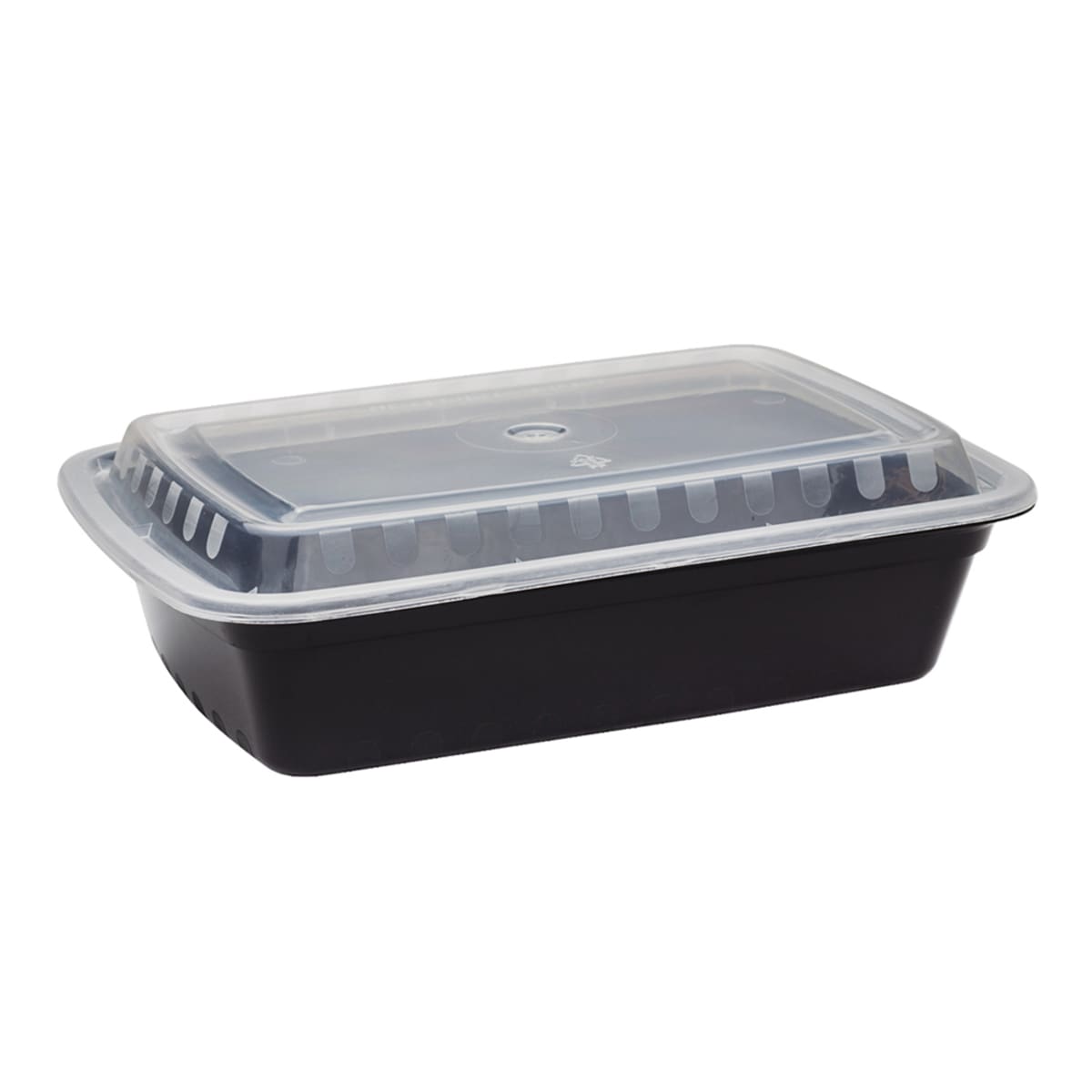 VERSAtainer® 24 oz. Microwavable Rectangle Takeout Container and Lid Combo