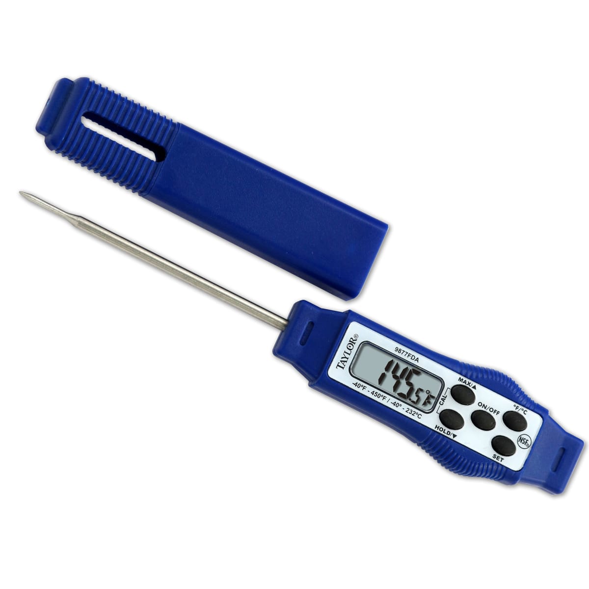 Comark Instruments | KM14 | Pocket Digital Dishwasher Thermometer with Max  Hold, Blue