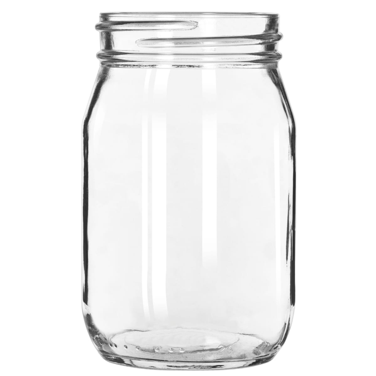 Libbey 97085 16 oz. County Fair Drinking Jar / Mason Jar with