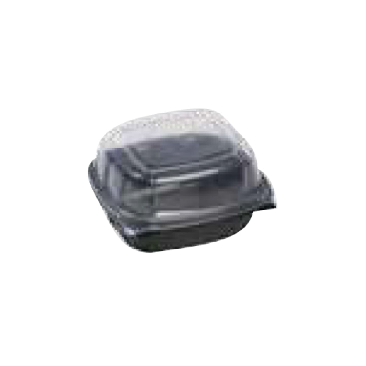 Inno Pak, Llc. 292187268-D InnoPak 1 Cell Rigid Hinged Carry Out Containers.  6 X 6 X 3.18 in. Black and Clear. 171/case.