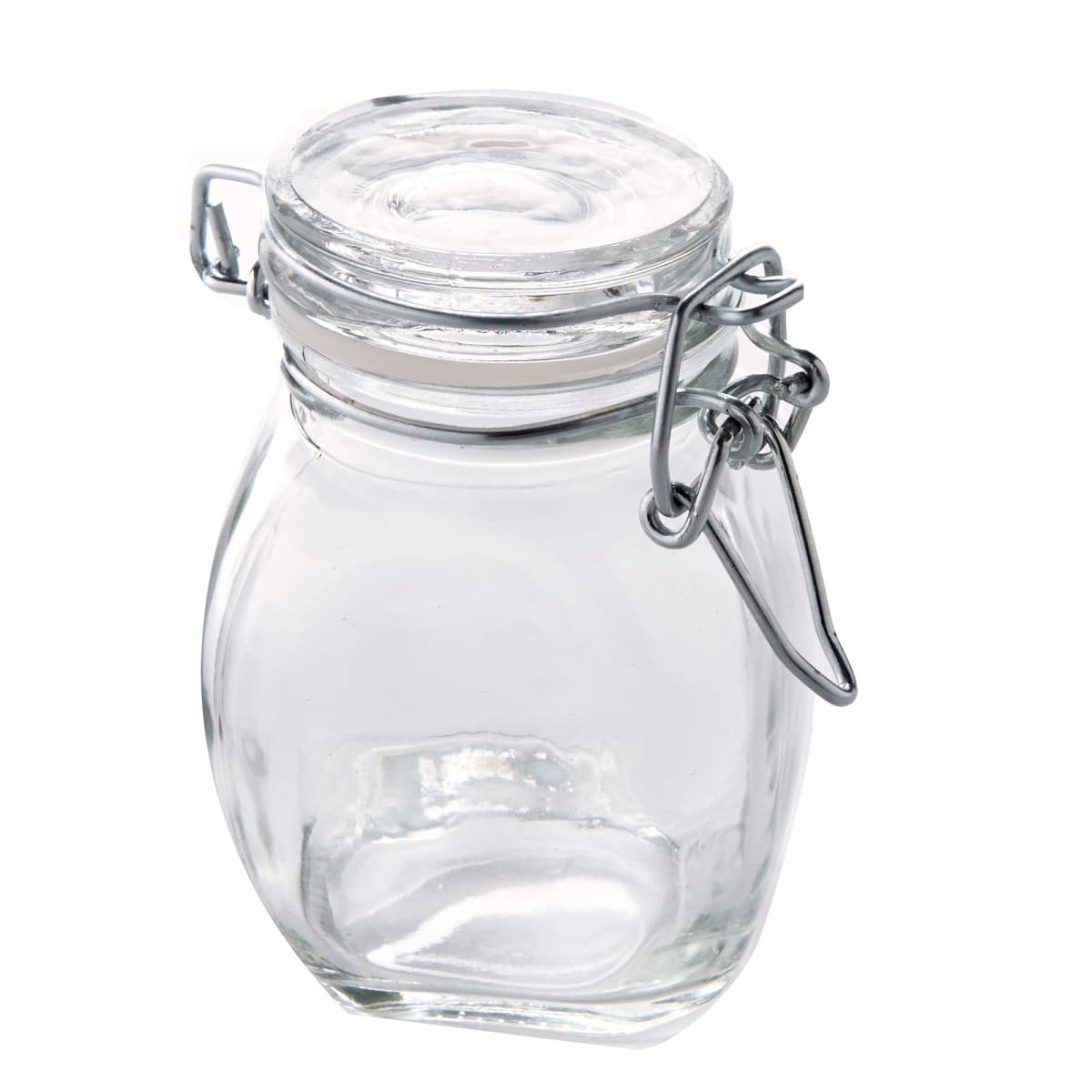 American Metalcraft HMJ5 Glass Hinged 26 Oz. Mini Apothecary Jar