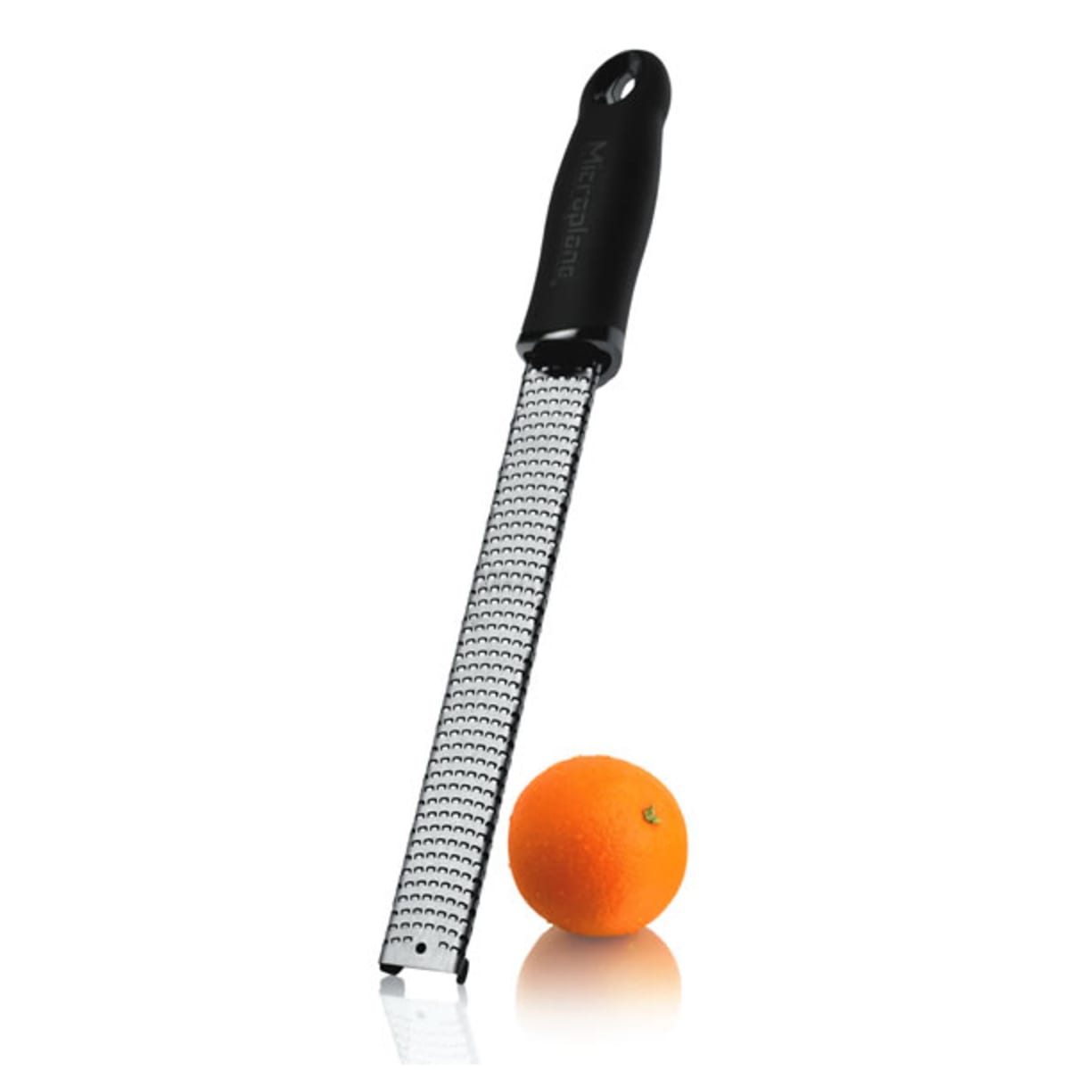 Black Classic Stainless Steel Zester and Cheese Grater (hard handle)