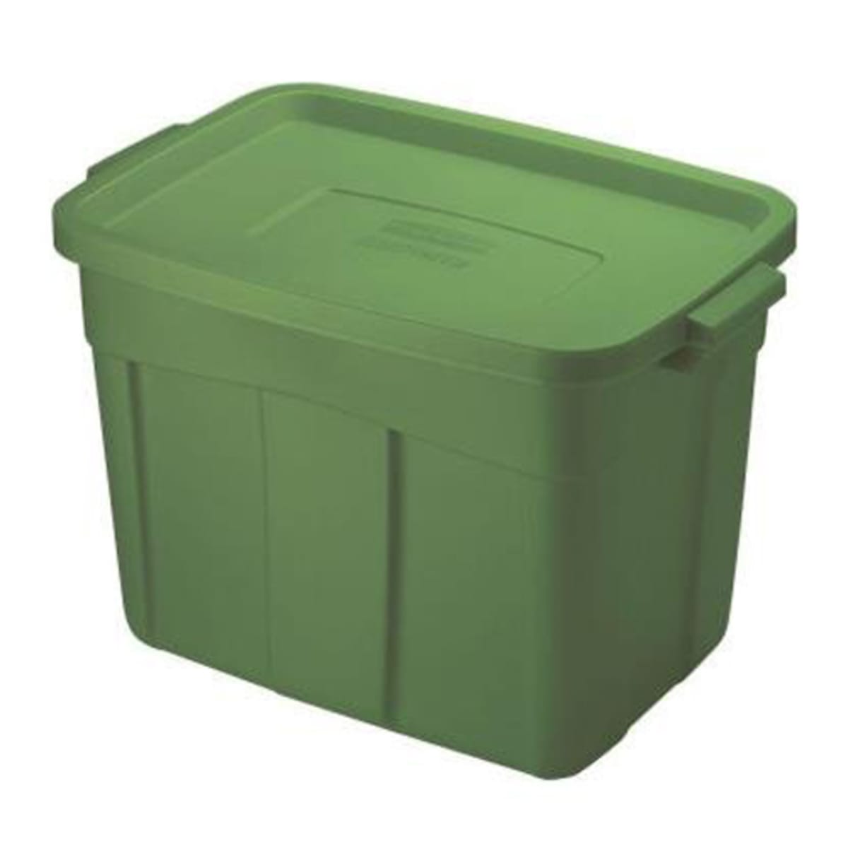 Green rubbermaid tote top