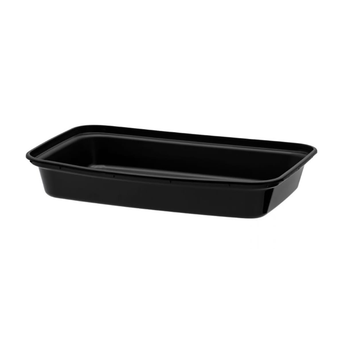 12 oz Black Microwavable Container with Clear Lid 150/cs