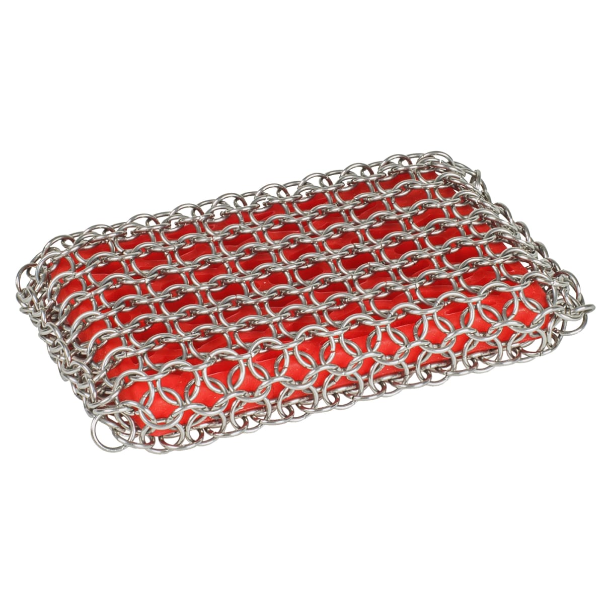 Lodge ACM10R41 Scrubbing pad, One, Red & Seasoned Cast Iron Care Kit