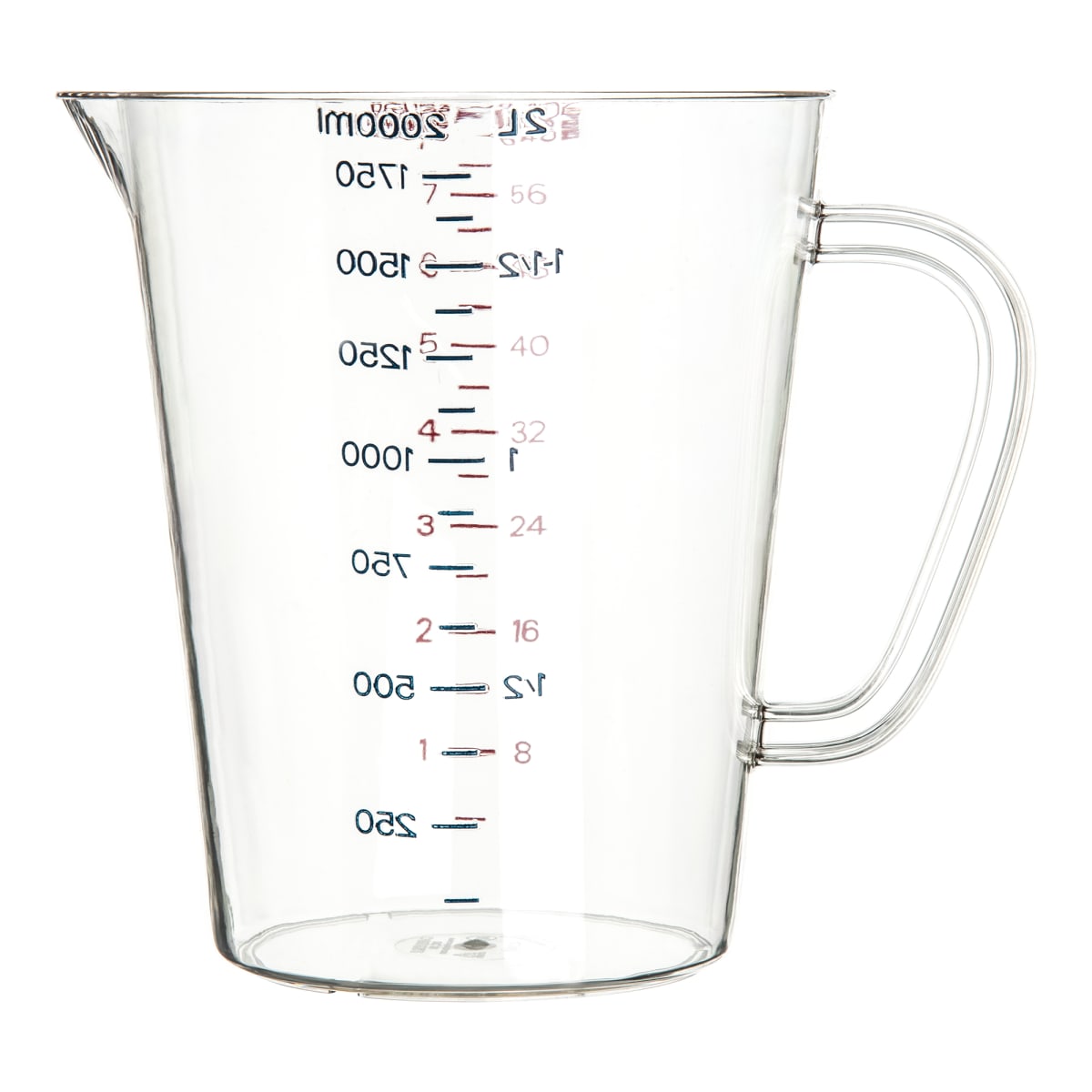 Carlisle 1/2 Gallon Clear Commercial Measuring Cup