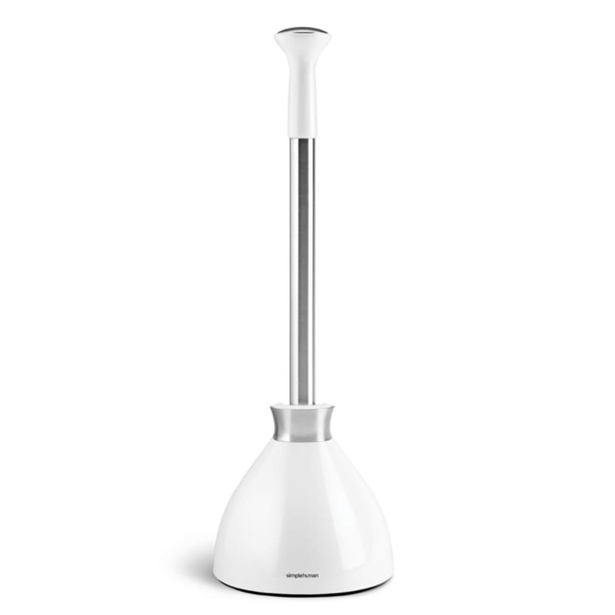 Simplehuman Toilet Plunger with Dome-Shaped Cover & Magnetic Collar