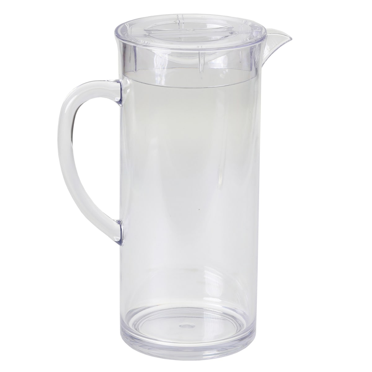 TableCraft PP321 Clear 1/2 Gallon Plastic Pitcher with Lid