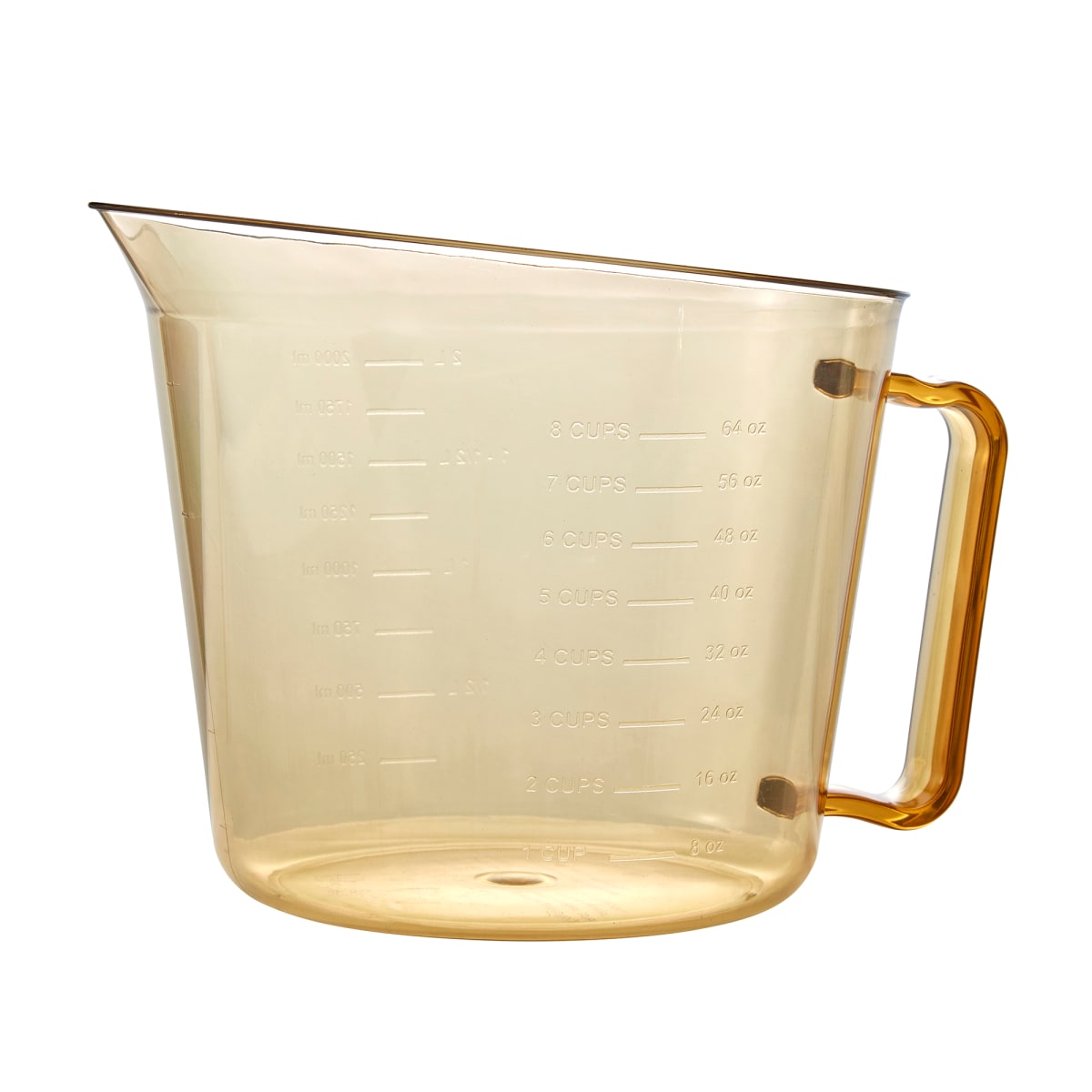 Plastic Measuring Cup, Heat-Resistent Measuring Jug with Spout and