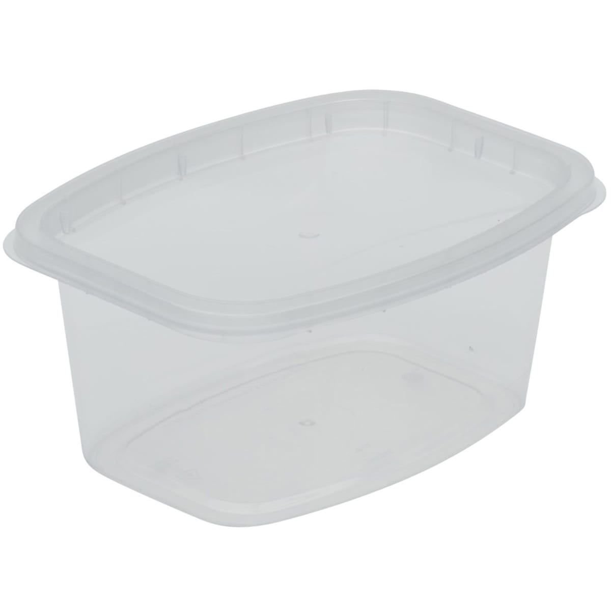 DeliCuBe DR-532-CB 32 oz Rectangular Heavy Duty Deli Container, Reusable  (200/Case)