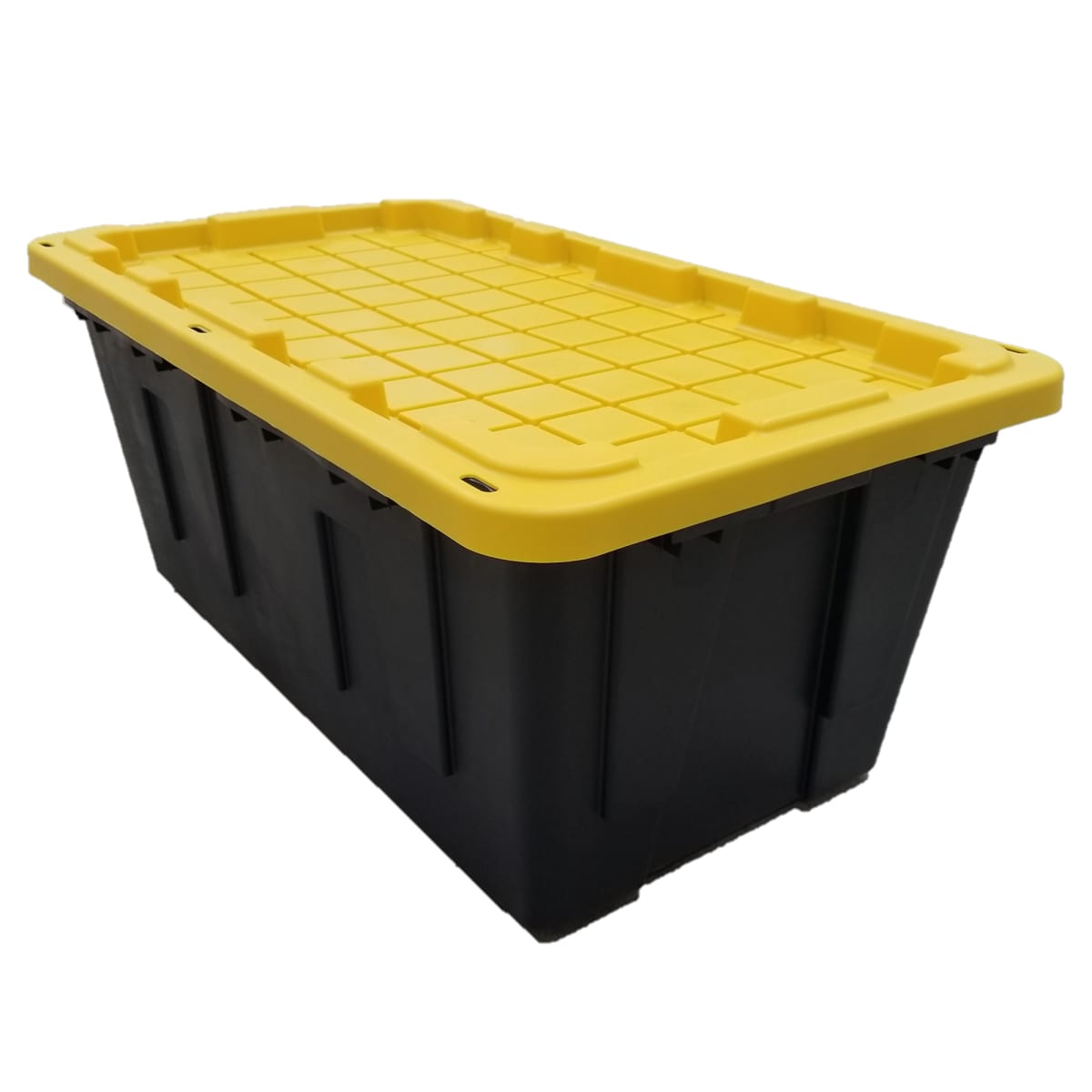 Centrex 20GTBXBLKYW Tough Box Black 20 Gal Tote / Wheels and Yellw