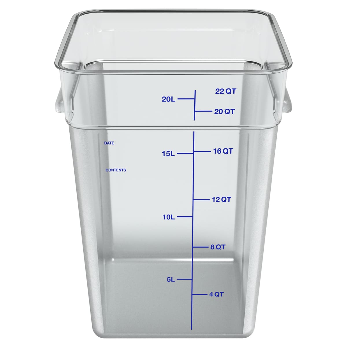 1195207 - Squares Polycarbonate Food Storage Container 6 qt