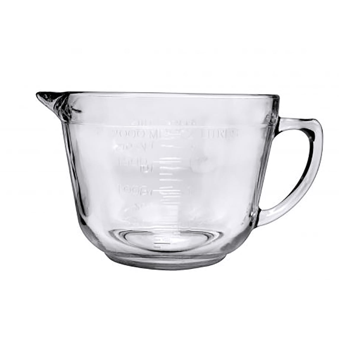 Anchor Hocking 2 Quart Glass Batter Bowl with Lid