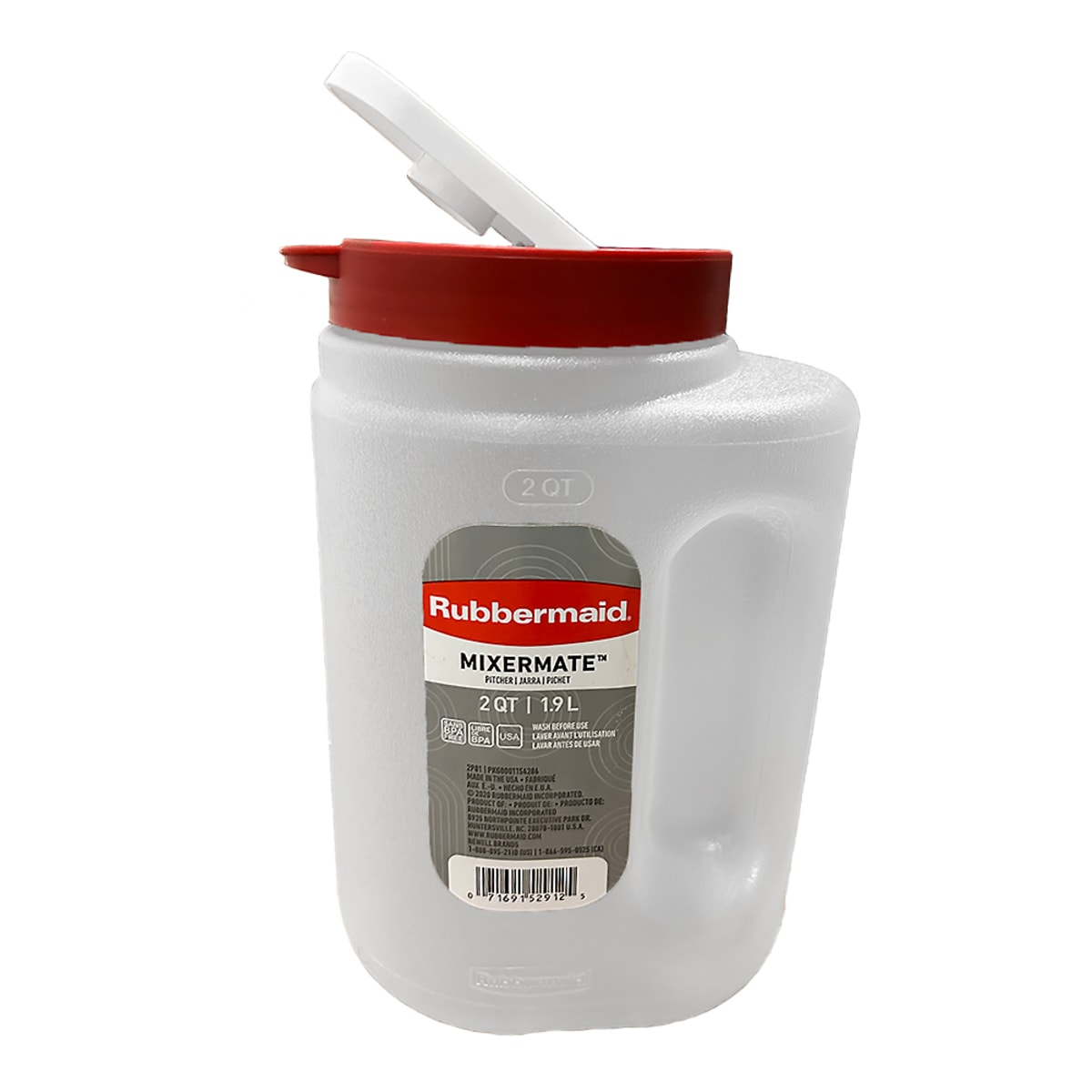  Rubbermaid® 2122603 Mixermate™ Leak-Resistant Pitcher, 2 Quart  : Automotive