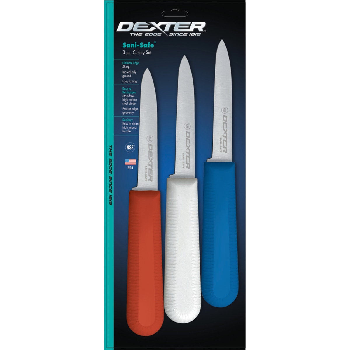 The Dexter Russell 3 Piece Knife Combo Set - Cutlery Butcher Chef Set