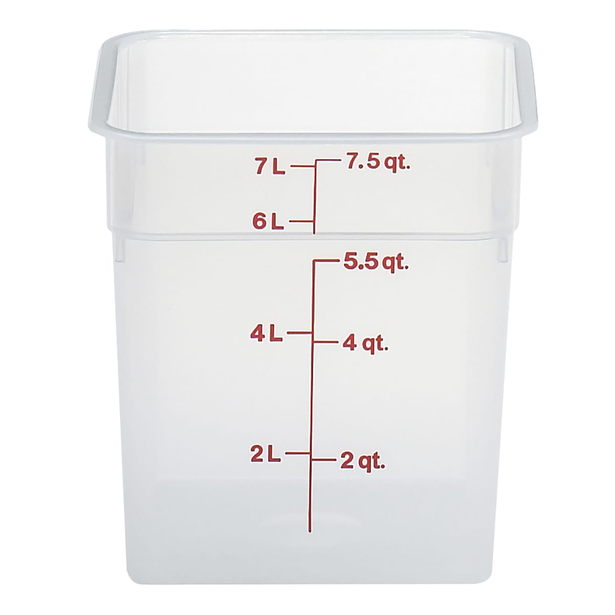 Cambro 18SFSP148 18qt CamSquare Food Container, White