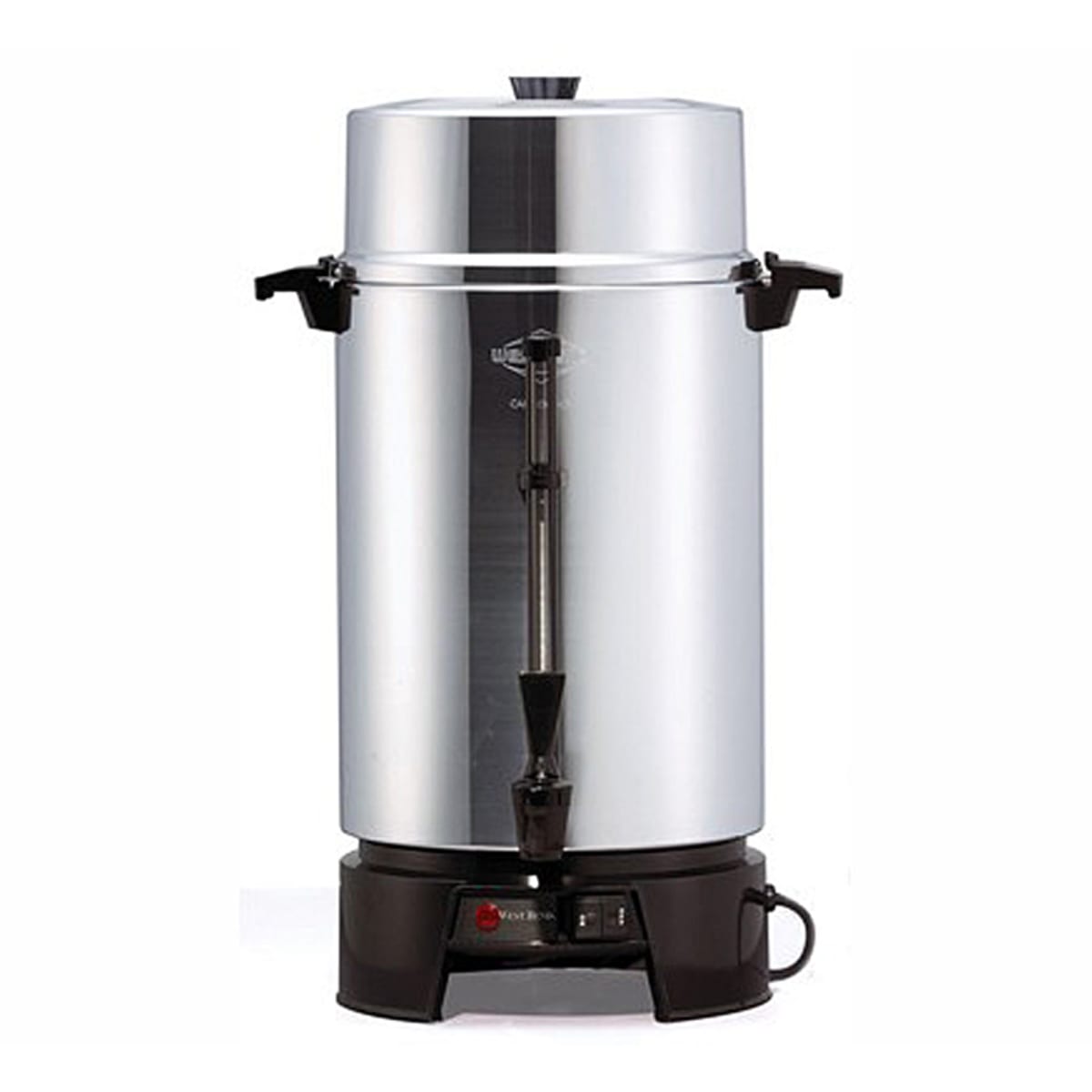 West Bend Coffee Party Percolator, Polished Aluminum, 30 Cup Capacity