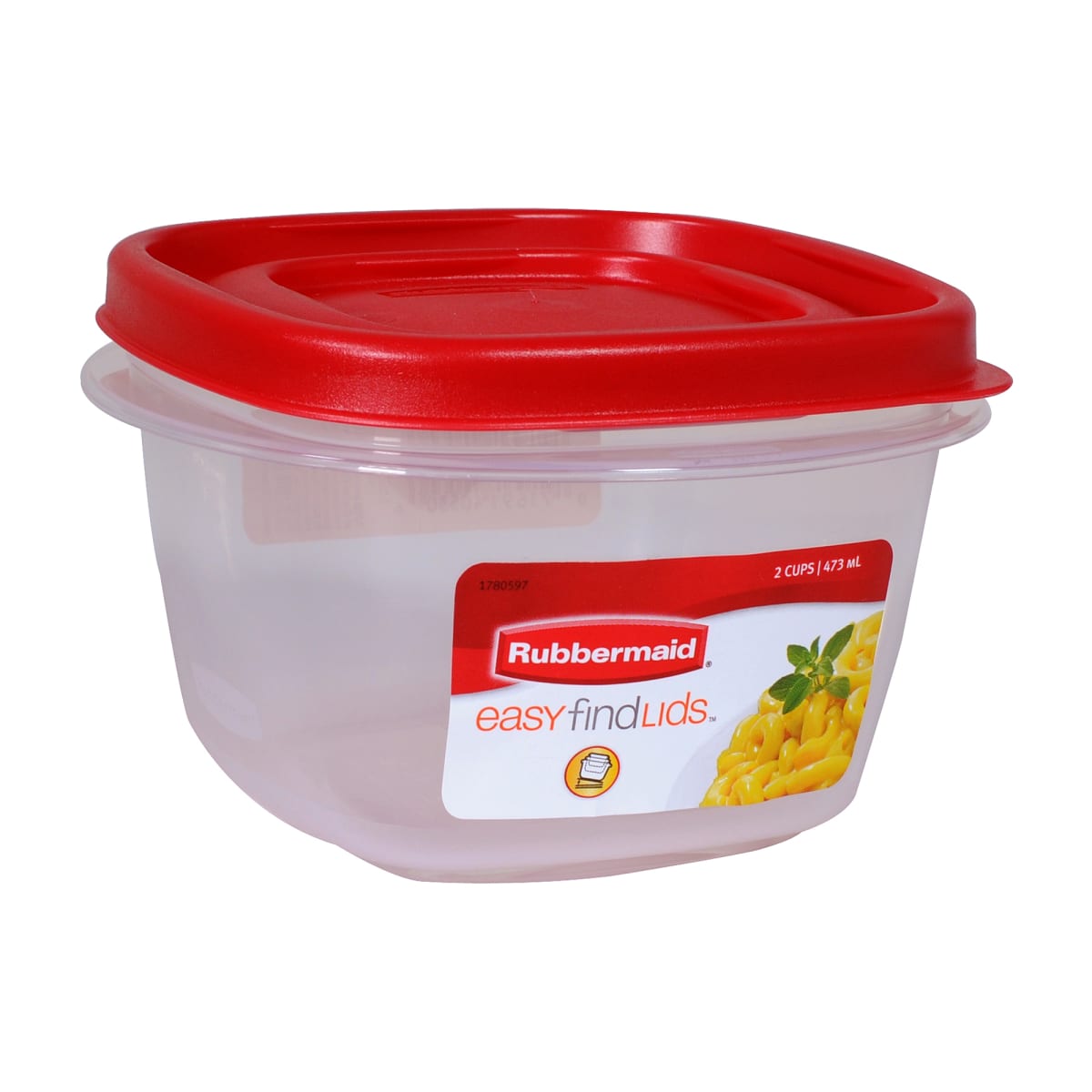 Rubbermaid® Easy-Find Lids Two-Cup Food Storage Container, 2 pk / 5 x 5 x 3  in - Baker's