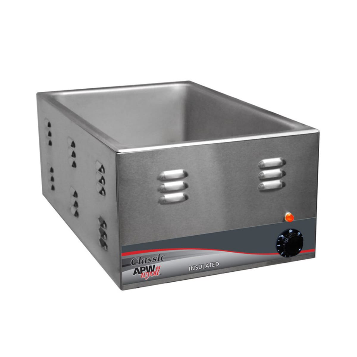 APW Wyott 3D-W3VI-120 22 qt Classic Countertop Food Warmer - 22 1/16L x 14  1/16W x 9 3/4H