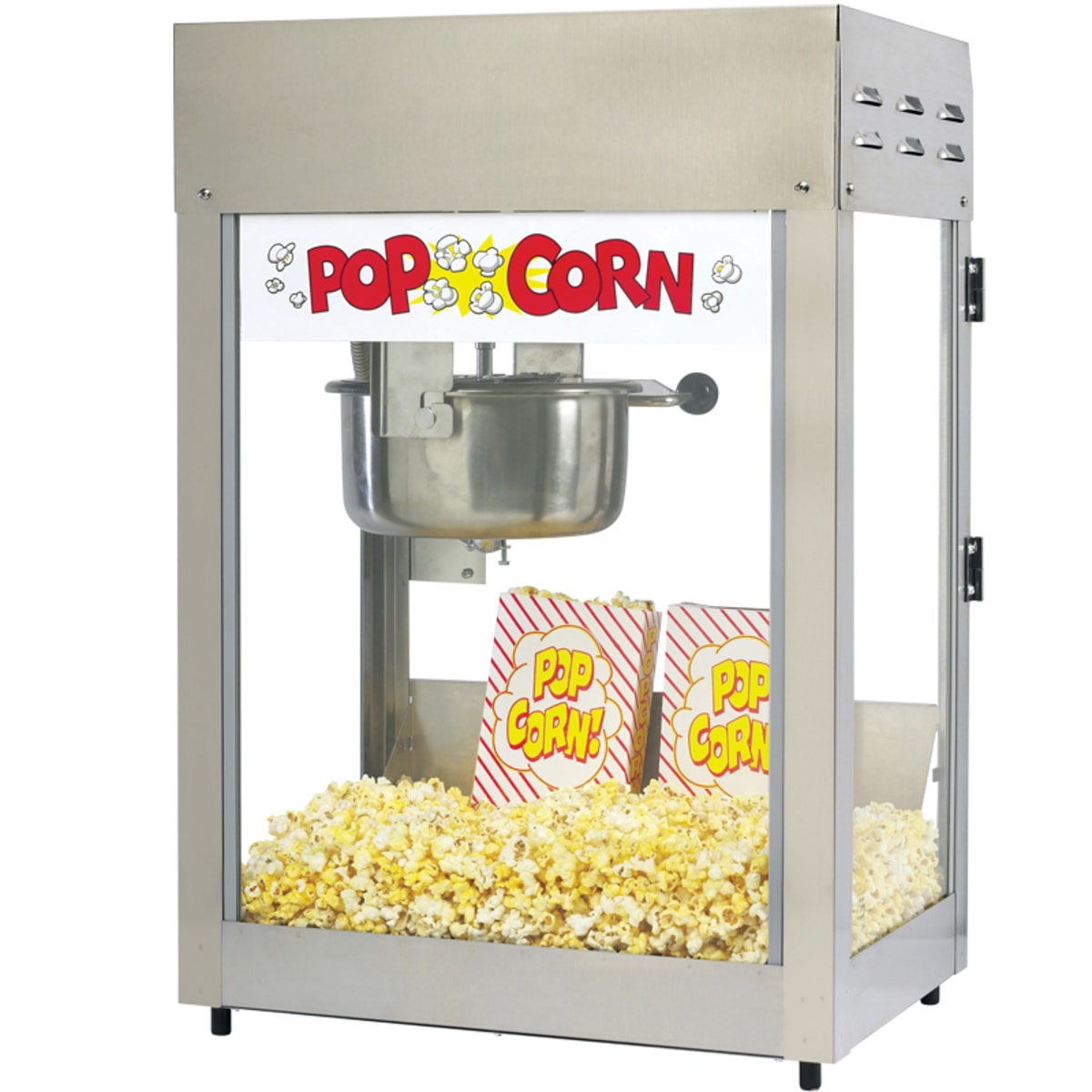 Gold Medal 2660SR 19 EZ Clean Countertop Popcorn Popper - 6 oz. Kettle  Capacity