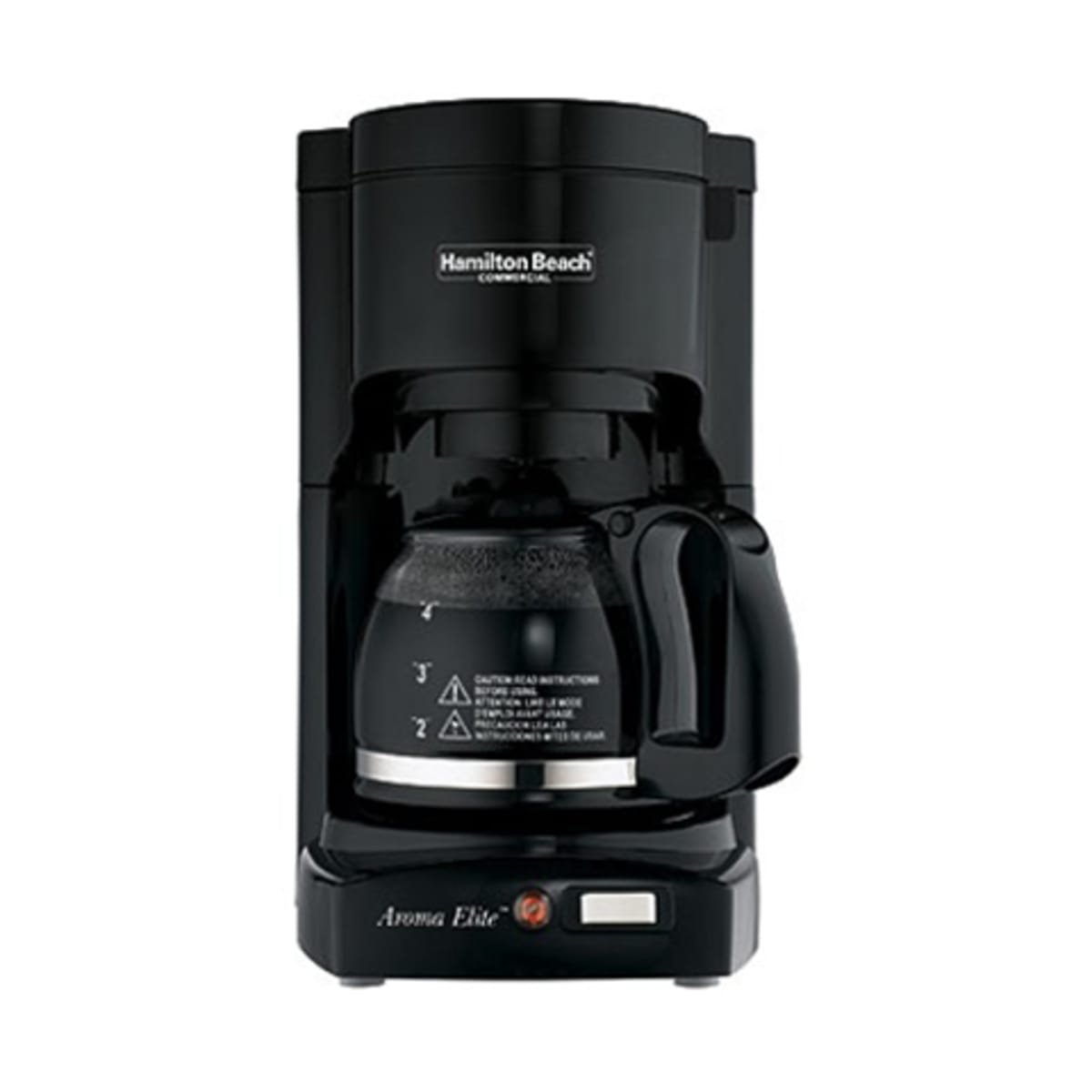 4 Cup Coffeemaker-Black w/Glass Carafe