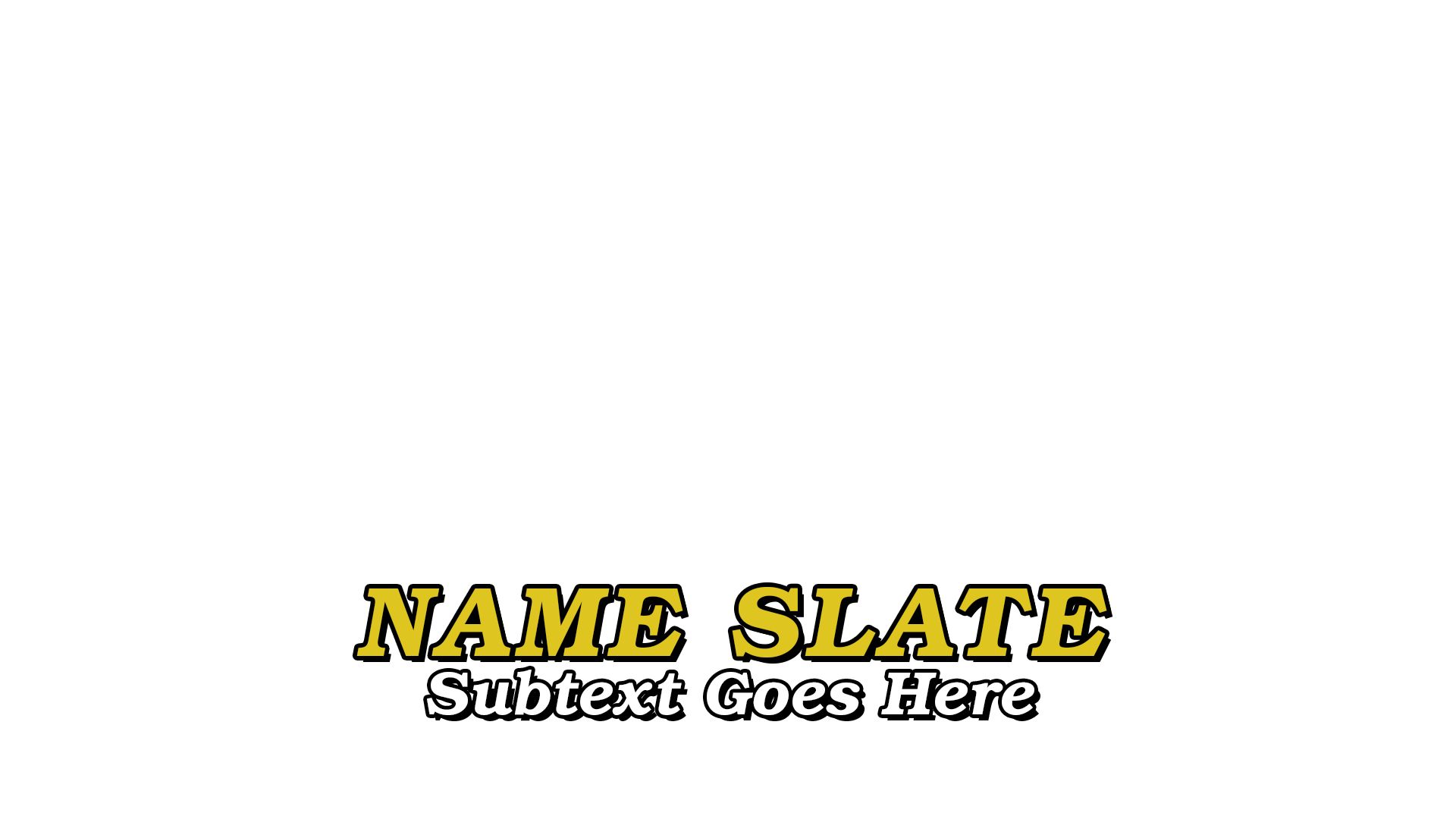 Animation Name Slate Download (492.31 KB)