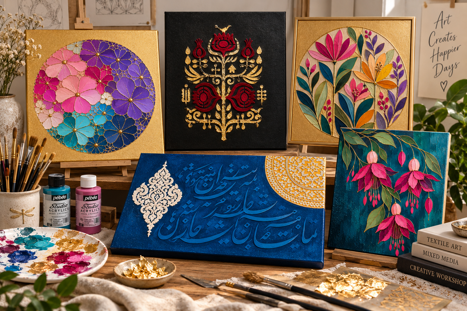 Textile and Mixed Media Painting Workshop