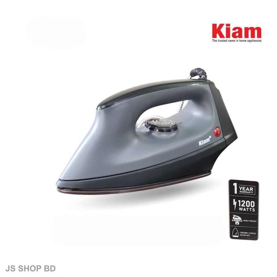 Kiam Heavy Duty Dry Iron ES 565 1200W