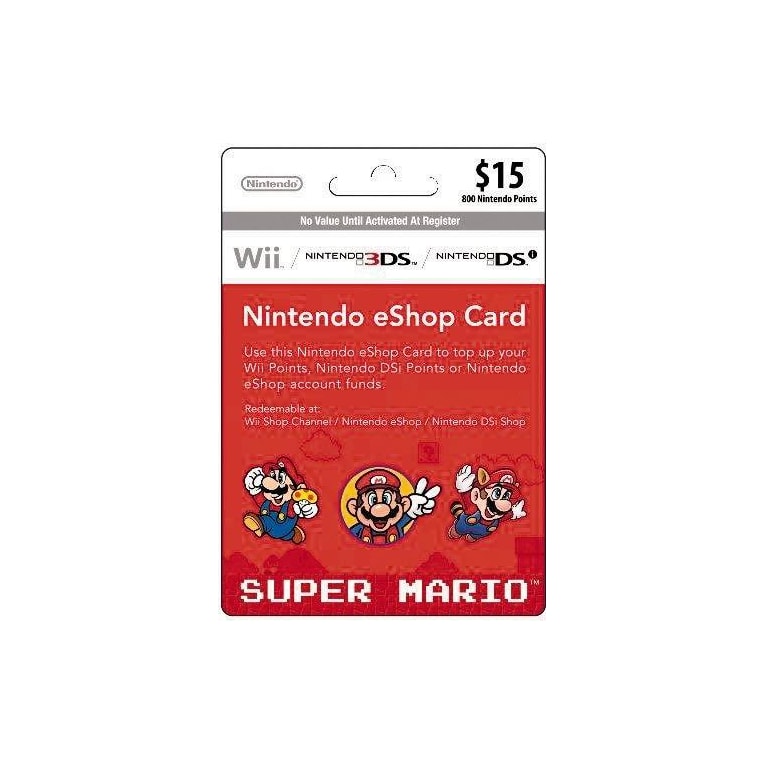 $15 eshop card