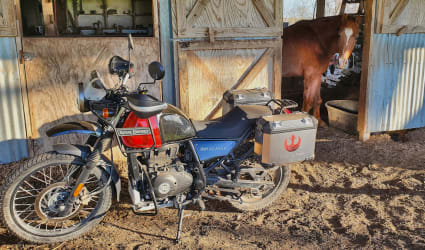 2021 Royal Enfield Himalayan 411 motorcycle rental in Cedar Creek, TX