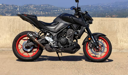 2020 Yamaha MT-03 motorcycle rental in Tustin, CA