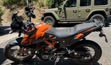 2024 KTM 390 Adventure motorcycle rental in Ben Lomond, CA