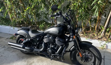2022 Indian Chief Bobber Dark Horse motorcycle rental in Manhattan beach, CA