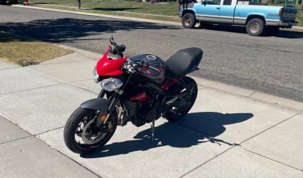 2016 Triumph Street Triple R motorcycle rental in Bozeman, MT