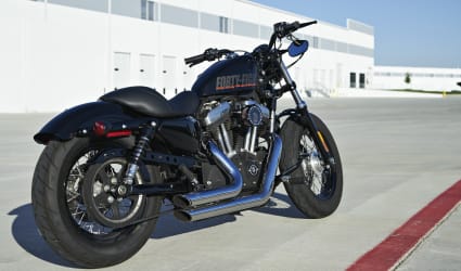 2015 Harley-Davidson Sportster Forty-Eight Dark Custom motorcycle rental in Fort Worth, TX