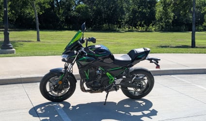 2024 Kawasaki Z650 motorcycle rental in Frisco, TX