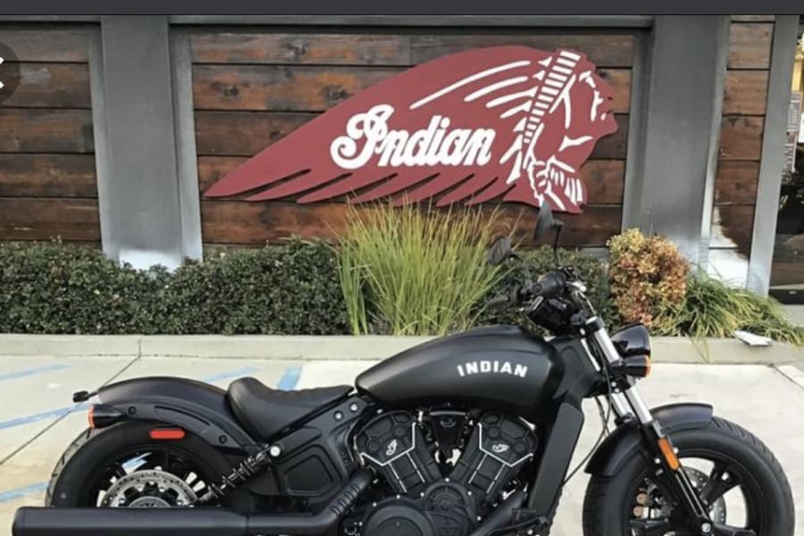 2020 Indian Scout Bobber ABS Motorcycle Rental in San Francisco