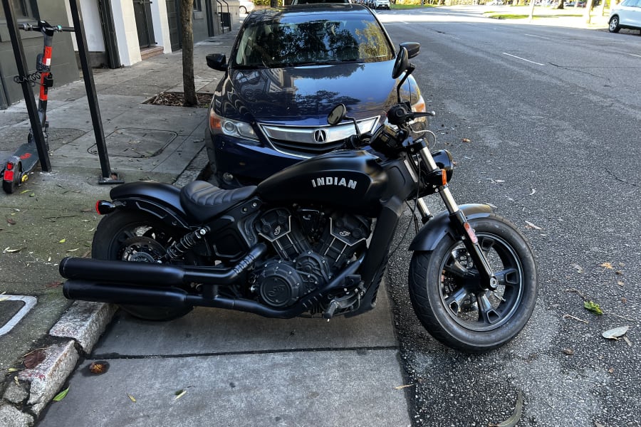 2020 Indian Scout Bobber ABS Motorcycle Rental in San Francisco