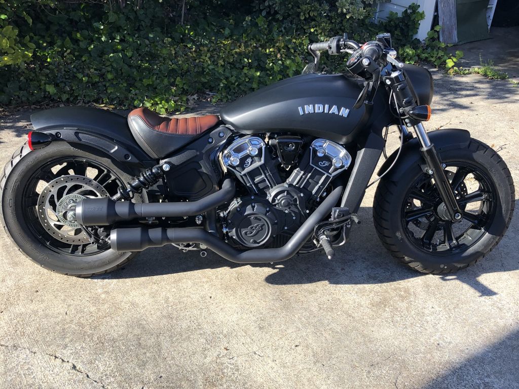 indian scout bobber blue