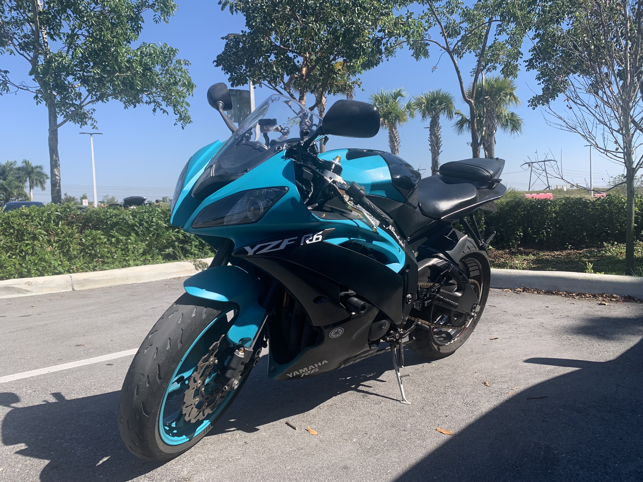 2009 Yamaha R6 Blue