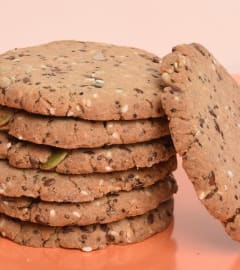 whole wheat multiseed cookies