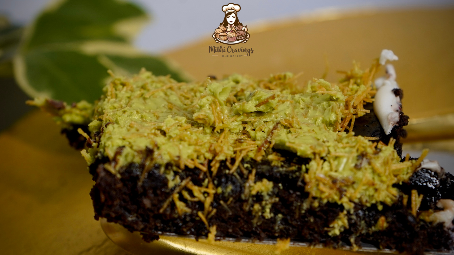 Kunafa Pistachio Brownies