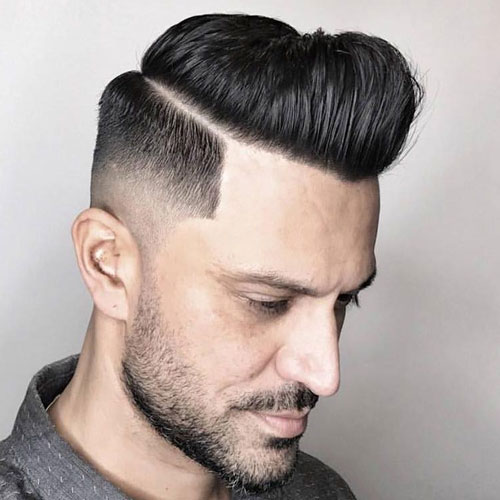 Kiểu tóc Razor Fade Pompadour