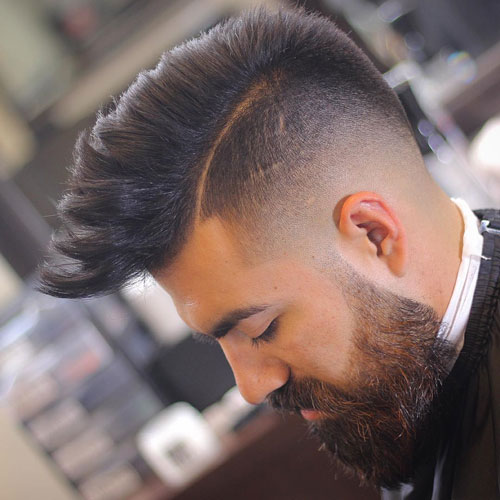 Kiểu tóc Temple Fade Mohawk