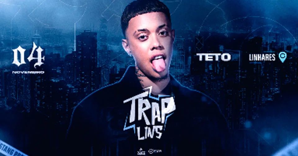 Background Trap Lins com show de Teto em Linhares, ES