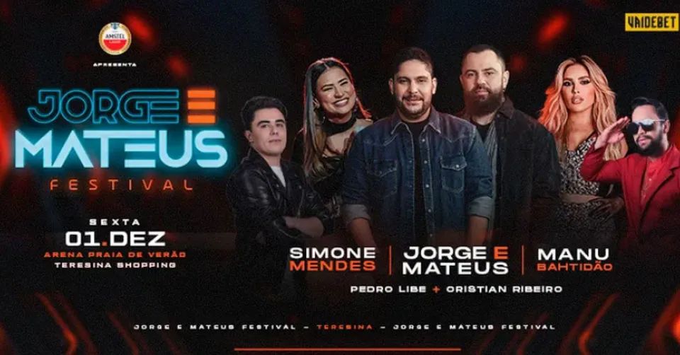 Jorge e Mateus Festival em Teresina, PI - Beevtz