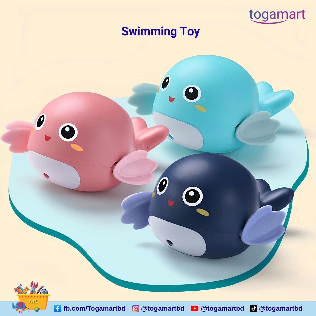Swimming toy Whales